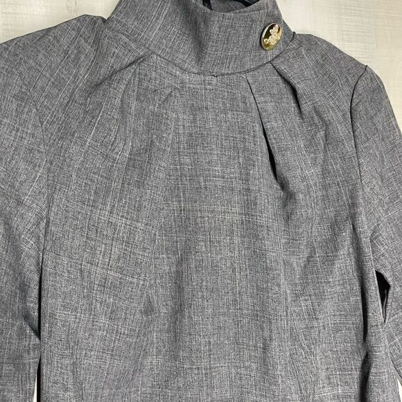 Dioni gray‎ 3/4 sleeve sheath dress, size small - Picture 6 of 16